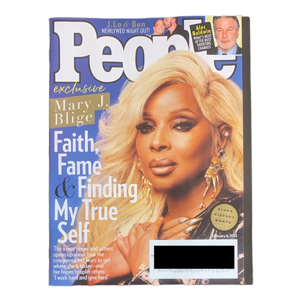 People Magazine February 6 2023 Mary J Blige Alex Baldwin J.Lo And Ben
